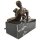 Bronzeskulptur Bronzefigur Erotik Akt Paar Mann Frau
