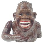 Spardose Geldbank Skulptur Gusseisen Happy Sasquatch...