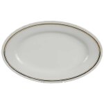 Servierplatte Fleischplatte Steakplatte Goldrand...
