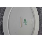 Servierplatte Fleischplatte Steakplatte Goldrand 33,2x21,6 cm Schönwald Form 301 Weiß gebraucht - gut