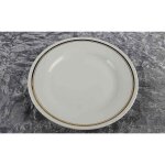 Kuchenteller Dessertteller Goldrand 21,2 cm Schönwald Form 301 Weiß gebraucht - akzeptabel