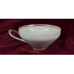 Teetasse Tasse Goldrand Zeh Scherzer 9003 Elfenbein Beige gebraucht - gut