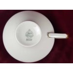 Teetasse Tasse Goldrand Zeh Scherzer 9003 Elfenbein Beige gebraucht - gut