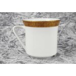 Kaffeetasse Tasse Goldrand Thomas Porzellan Unbekannte Formen Weiß gebraucht - gut