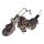Blechmodell Blechmotorrad braun H 23,8 B 11,8 L 41,3 cm