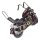 Blechmodell Blechmotorrad braun H 23,8 B 11,8 L 41,3 cm