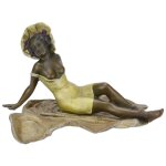 Bronzeskulptur Bronzefigur Erotik Akt Nackte Frau...