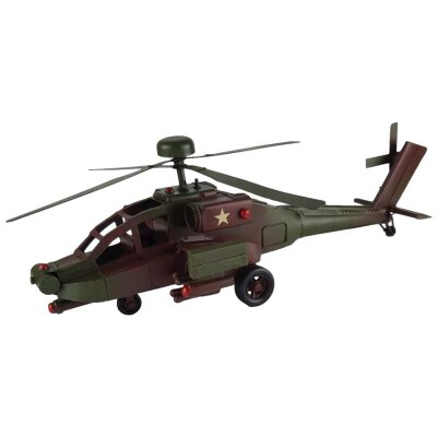 Blechmodell Blechhubschrauber Militärhubschrauber L 40,5 cm