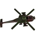 Blechmodell Blechhubschrauber Militärhubschrauber L 40,5 cm