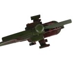 Blechmodell Blechhubschrauber Militärhubschrauber L 40,5 cm