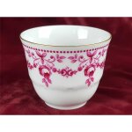 Kaffeetasse Tasse Goldrand Schirnding Bavaria rote Rosen mit Rot gebraucht - gut