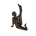 Bronzeskulptur Bronzefigur Erotik Nackten Frau mit...