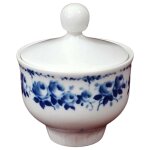 Zuckerdose Graf von Henneberg Echt Kobalt gebraucht -...