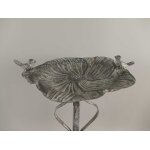 Vogeltränke/Futterstelle Eisen Grau H 45cm