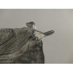 Vogeltränke/Futterstelle Eisen Grau H 45cm