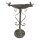 Vogeltränke/Futterstelle Eisen Grau H 45cm