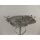 Vogeltränke/Futterstelle Eisen Grau H 45cm