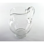 Glaskrug Glas Wasserkanne Kanne Trauben Schliff H 19,5 cm