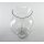 Glaskrug Glas Wasserkanne Kanne Trauben Schliff H 19,5 cm