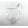 Glaskrug Glas Wasserkanne Kanne Trauben Schliff H 19,5 cm