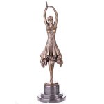 Bronzeskulptur Bronzefigur Tänzerin nach...