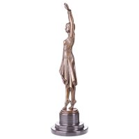 Bronzeskulptur Bronzefigur Tänzerin nach...