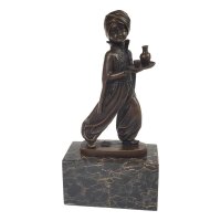 Bronzeskulptur Bronzefigur Orientalischer Diener Oriental...