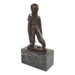 Bronzeskulptur Bronzefigur Orientalischer Diener Oriental Waiter Art-Deco-Stil