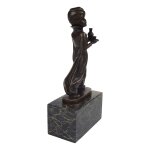Bronzeskulptur Bronzefigur Orientalischer Diener Oriental Waiter Art-Deco-Stil