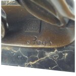 Bronzeskulptur Bronzefigur Orientalischer Diener Oriental Waiter Art-Deco-Stil
