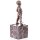Bronzeskulptur Bronzefigur Junge mit Ski The Boy Skier Art-Deco-Stil