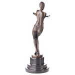 Bronzeskulptur Bronzefigur Tänzerin Coy Dancer...
