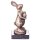 Bronze Skulptur Figur Bronzeskulptur Bronzefigur Osterhase mit Osterei Ostern