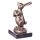 Bronze Skulptur Figur Bronzeskulptur Bronzefigur Osterhase mit Osterei Ostern