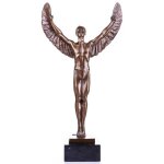 Bronze Skulptur Figur Bronzeskulptur Bronzefigur Ikarus