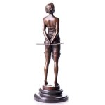 Bronze Skulptur Figur Bronzeskulptur Bronzefigur Weiblicher Akt