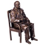 Bronze Bronzeskulptur Bronzefigur Skulptur Figur Winston...