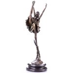 Bronze Bronzeskulptur Bronzefigur Skulptur Figur Ballerina Balletttänzerin #62650
