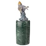 Bronze Skulptur Figur Bronzeskulptur Bronzefigur Vogel