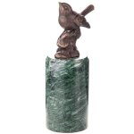 Bronze Skulptur Figur Bronzeskulptur Bronzefigur Vogel...