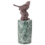 Bronze Skulptur Figur Bronzeskulptur Bronzefigur Vogel...