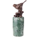 Bronze Skulptur Figur Bronzeskulptur Bronzefigur Vogel...