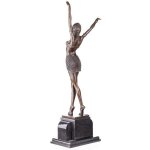 Bronzeskulptur Bronzefigur Tänzerin Egyptian Dancer nach D.H.Chiparus Art-Deco-Stil