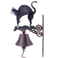 Wandglocke Türglocke Türklopfer Gusseisen Kater...