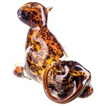 Skulptur Figur Glas Leopard Murano-Stil