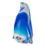 Skulptur Figur Pinguin Glas Murano-Stil #62920