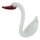 Skulptur Figur Schwan Glas Murano-Stil #62957