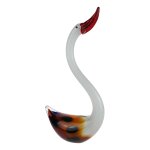 Skulptur Figur Schwan Glas Murano-Stil #62959