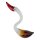Skulptur Figur Schwan Glas Murano-Stil #62959