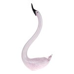 Skulptur Figur Schwan Glas Murano-Stil #62961